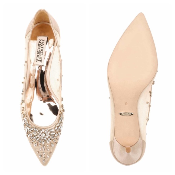 COPY - Badgley Mischka Onyx kitten heel pump - Picture 8 of 15